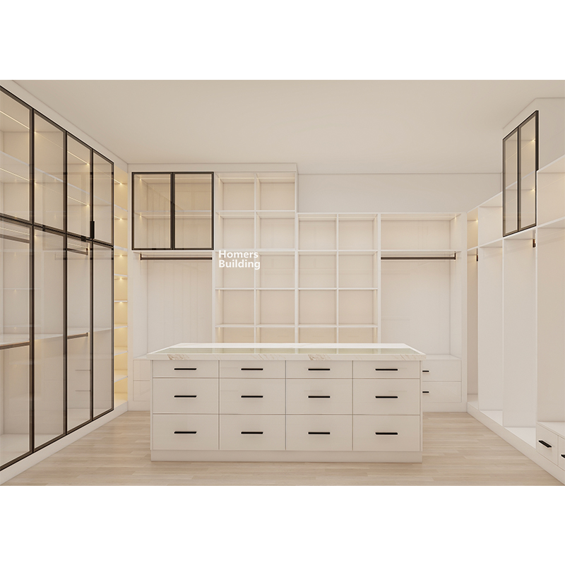 Walk In Linen Sliding Robe Best Minimalist Design Walk-in Robe With Clear Glass Sliding Doors For ...